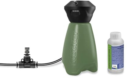 Stocker Kit Geyser Art. 4440 Nebulizzatore Portatile 2 Litri, Batteria Li-Ion 3.6V, 10m Tubo, Sistema Antizanzare con Florifens - Verde