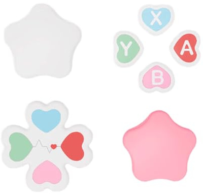 Gaming Accessory for Game Controller Thumb Stick Grip Caps Covers Silicone D-pad ABXY Sticker Skin Joystick Covers Enhances Gaming