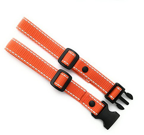 GURTIES Brustgurt für Rucksack mit Reflektor, verstellbar, als Ersatz, zum Nachrüsten, Kinder und Erwachsene, Made in Germany (orange mit Reflektor)