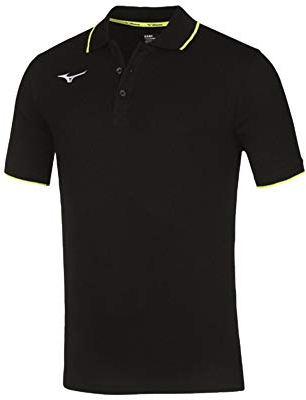 MIZUNO Poloshirt für Herren, Herren, Polo, 32EA704109, schwarz/neon gelb, XXXL