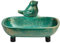Porte-Savon pour Oiseau en Fonte Extra-Robuste Sungmor - 12,8 × 10 × 7,2 cm/Style Ancien/Vert rétro - Boîte à Savon décorative pour Patio Villa Ferme Salle de Bain Chic Décor de Bain