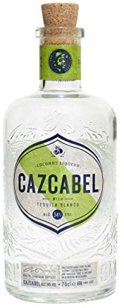 Cazcabel Coconut Tequila Liqueur, Made with 100% Blue Weber Agave & Mexican Coconuts, 70cl, 34% ABV, Perfect for Cocktails & Shots
