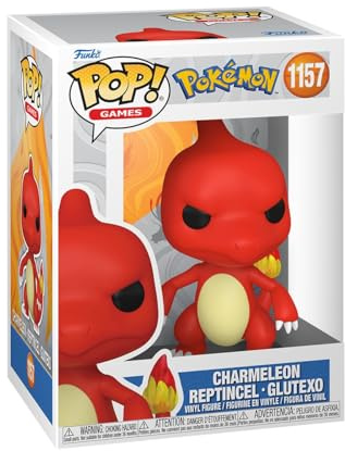 Funko POP! Games: Pokemon - Charmeleon | Offizieller Fanartikel und Merch - Vinyl Sammelfigur als Regal Deko - Geschenkidee zum Geburtstag für Fans und Sammler