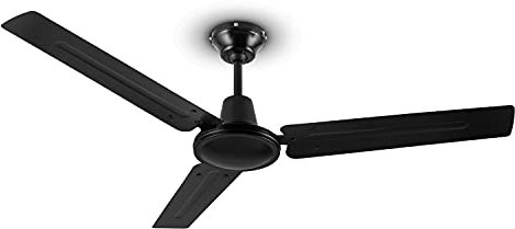 KLARSTEIN Spin Doctor - Ventilador de techo, 3 aspas, Diámetro de 48 / 122 cm, Caudal de 9963 m³/h, Potencia 56 W, 3 velocidades, Control independiente en la pared, Acero inoxidable, Antracita