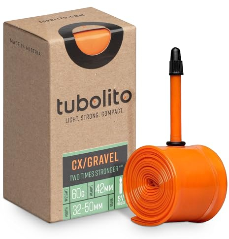 Tubo-Schlauch – CX/Gravel – 700c/28 Zoll – 42-mm-Ventil – Orange