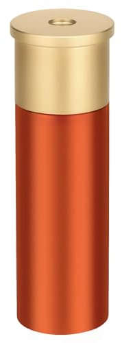 Aufew Mini Pillendose Durable Metall Pillenhalter Tragbare Taktische Pillendose Wasserdicht EDC Vitamin Behälter für Reisen Outdoor Täglichen Gebrauch (Orange)