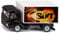 siku 1107, LKW mit Kofferaufbau Sixt, Spielzeug-LKW, Metall/Kunststoff, Schwarz/Weiß, Heckklappe zum Öffnen, Drachen-Motiv