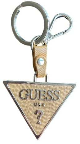 Guess Saffiano Keyring, Schlüsselanhänger, Gelb