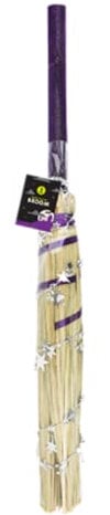 Lizzy Halloween Witch Broom Props Realistic Witch Broomstick Cosplay Broom Props Retractable Wizard Flying Broomstick Halloween Cosplay Favors Decorations,for Kids and Adults (Buy 1)