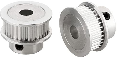 Turmberg3D - 2x GT2 Zahnriemenräder/Pulley Antrieb - 20 Zähne - Bohrung-Ø: 4mm - Riemen-Breite: 6mm (GT2-6 · 20T · Ø4)