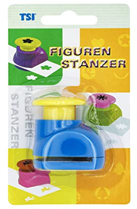 TSI Motivstanzer Schmetterling, Größe: (HxBxT) 4 x 3 x 4,5 cm, Stanzdurchmesser ca. 18 mm, ideal für Papier und Bastelkarton, Art. Nr. 49658-U-4