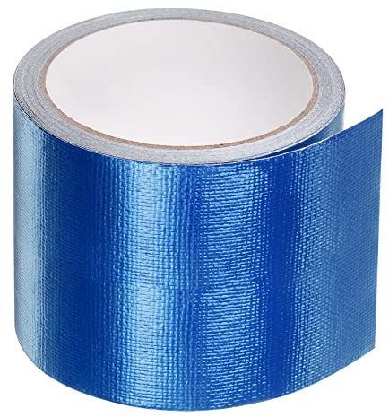 sourcing map Tarpaulin Repair Tape, 3.15 x24.6ft Waterproof Rip Stop Patch and Tent Repair Tape for Tear Resistant Tent Greenhouse, Blue