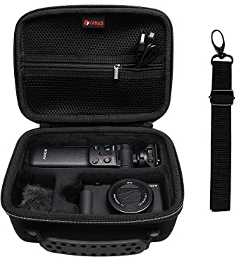 XANAD Tasche für Sony Vlog Kamera ZV-1 ZV-1II 2 Digitalkamera mit Bluetooth Handgriff Tragetasche schwarz