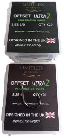 Limitless Offset Ultra XT fishing hook 20pk (5/0)