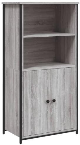 vidaXL Highboard Grau Sonoma 62x36x121,5 cm Holzwerkstoff