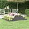 ARKEM Pflanzkübel Grau 110x110x27 cm Massivholz Kiefer Blumentopf Hoch Innen Pflanze Groß