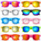 Morcheiong 10 pezzi occhiali da sole per feste al neon unisex stile retrò bomboniere compleanno spiaggia forniture per feste in piscina, 10 colori