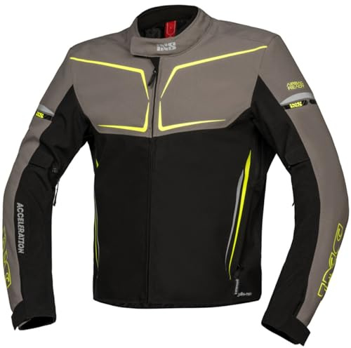 IXS TS-Pro ST+ Textiljacke Herren schwarz/grau/fluo-gelb M