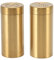 Juego de 2 saleros y pimenteros dorados, tarro de especias, botella de condimento, vinagrera, tarro de especias de acero inoxidable, tornillo inoxidable, tapa abierta, botella