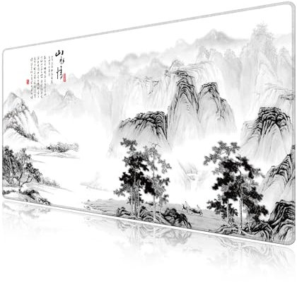 LL-COEUR Tappetino per Mouse da Gioco Grande con Motivo 70x40x0,3cm, Tappetino da Scrittura Esteso Tappetino di Protezione (700x400x3mm, Paesaggio 2)