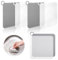 Tyqour 4 Stück Silikon Dusche Bodenablauf Abdeckung Universal Dusche Abfluss Abdeckung Abflussstopfen Quadrat Ablaufabdeckung Bodenablaufmatte Anti Geruchswaschbecken Abdeckung