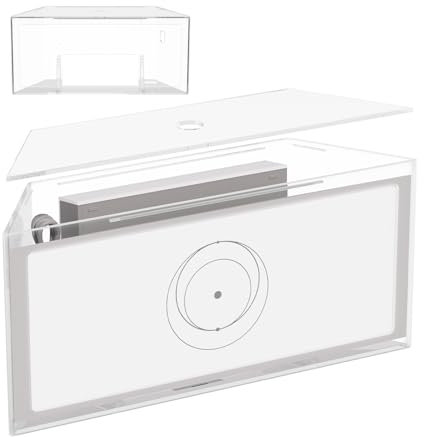 Starlink Gen3 Wall Mount for Starlink Gen 3 Mesh Router and Power, Starlink Wall Holder for Starlink Gen3 High Performance WiFi Router and Power, Starlink V3 Mounting Kit (Transparent)