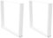 vidaXL Esstischbeine V-Form 2 Stück Weiß 100x(72-73,3) cm Stahl, Bein für Tisch, Esszimmertischbein, Tischbein für Esstisch, Esstischbein aus Metall