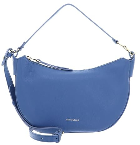 Coccinelle Leder Henkeltasche Umhängetasche C-Easy Handle Bag Azul blau