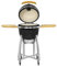 Kamado CL-18 Profi Keramik Grill Schwarz, Grilldurchmesser 45,7cm, Grillrostdurchmesser 38,5cm, BBQ Grillei Holzkohlegrill Grill Keramikgrill