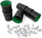 ROTKUSZ Schocken Set, 6 Würfelbecher Leder mit 36 Würfeln, Knobelbecher Leder, Leder Würfelbecher, Würfelspiel, Reisespiele für Erwachsene, Casual Games Bar Puzzles Spielzubehör
