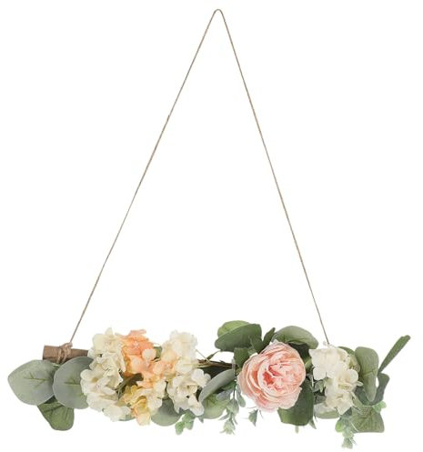 SOLUSTRE 1 Stück Blumen zum Aufhängen an der Wand Tür Vasen Blumenwanddekoration Langlebige Wanddekoration hochzeitsdeko Vintage Wanddekoration hängende Blume des trockenen zweiges Holz