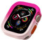 EAMOM Funda de TPU para Apple Watch Series Ultra 49 mm 9 8 7 41 mm 45 mm, carcasa con marco de parachoques para iWatch 6 5 SE 4 40 44 mm(Rose red,45mm)