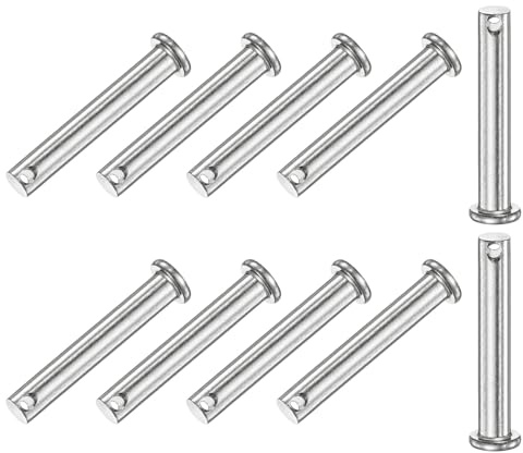M METERXITY 10 Pz Perne a Foro Singolo M8x50mm In Acciaio Inox 304 | Perne A Testa Piatta, Per Collegamenti Meccanici, Parti Fisse, Attrezzature Navali, Perni Per Cerniere Riutilizzabili