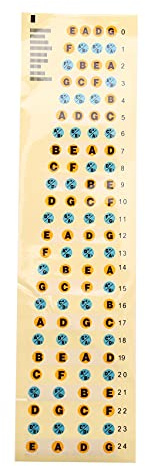 KEALLANS Guitar Fretboard Note Decals Fingerboard Frets Map Sticker for Beginner Learner Practice Fit 4 Strings Guitar(-Multicolor)