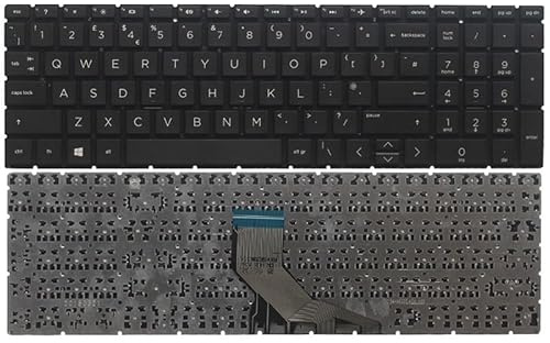 ZYXMGDP Replacement parts For HP for Pavilion 250 G7 255 TPN-C135 TPN-C136 TPN-C139 TPN-Q208 US/UK/Spanish/Latin/French Laptop keyboard(Black UK No backlit)