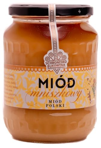 SCHRONISKO BUKOWINA Löwenzahnhonig 1 kg / 700 ml | Fein-aromatisch und mild – Vorratsgröße zum Süßen von Tee sowie für Brot, Joghurt, Müsli und Desserts
