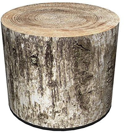 Bertoni Sitzhocker in Baumstamm Optik aufblasbar Garten Hocker Lounge Bodenkissen Sessel Sitzsack (Birch-Tree)