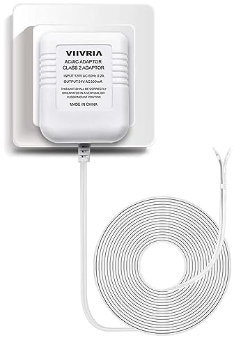 Hogdseirrs 24 Volt Transformator, C-Draht-Adapter Thermostat, kompatibel mit Allen Versionen von Ring-Türklingel und Thermostat für Nest Ecobee, Sensi und Honeywell, 84 cm langes Kabel 24 V Trafo