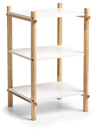 Zeller 13502 Kinder-Regal, MDF/Gummibaum, weiß