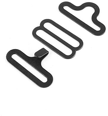 Aeloa Bow Tie Clip, 50setsMetall verstellbare Fliege Hardware Krawatte Clip Haken Verschluss for Krawattengurt (schwarz) Bow Tie Clips