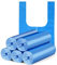 rethyrel Lot de 5 rouleaux de sacs poubelle en plastique épais portables avec poignée, non toxiques, inodores, sacs poubelle de cuisine multi-usages, 100 pièces