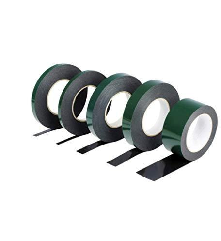 10m (6mm) Foam Tape Double Sided Sponge Tape Waterproof Mounting Adhesive Tape Roll Automotive Grade Number Plates Cars Trims, Black
