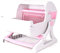 Maison De Toilette pour Chat Bac À Litière pour Chat Structuré avec Tamis Litière pour Chat Semi-Automatique Nettoyage Rapide Plateau Réutilisable,Rose