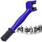 Bike Motorcycle Chain Cleaner Brush Kit, 3 IN 1 Durable Bicycle Chain Gears Maintenance Cleaning Brush kit for All Type Chain Gears FUT-BIKYELLOW-03 (Blue)