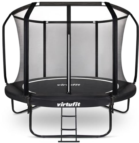 VirtuFit Premium Gartentrampolin für Kinder und Erwachsene mit Sicherheitsnetz - Outdoor - 366 cm - Trampolin für Garten