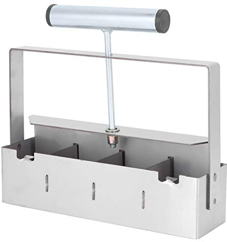 Tomotato Manueller Soil Blocker, 4 Gitter Manueller Bodenblock Macher mit Bequemem Griff für Pflanzen Umpflanzen Gewächshaus Setzlinge