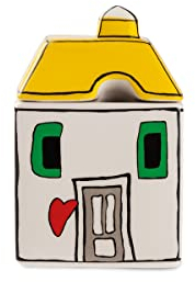 EGAN Zuckerdose Kollektion Le Casette. Artikel aus Porzellan in der Farbe Gelb. Größe: 7 x 11 cm. Die Referenz lautet 192016