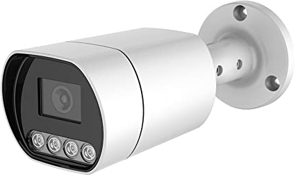EXVIST 3MP Dual Light Bullet Sicherheitskamera, 3MP PoE IP-Kamera, kompatibel mit Hikvision, 2,8 mm, integriertes Audio, IP66, RTMP zu YouTube, Facebook usw.