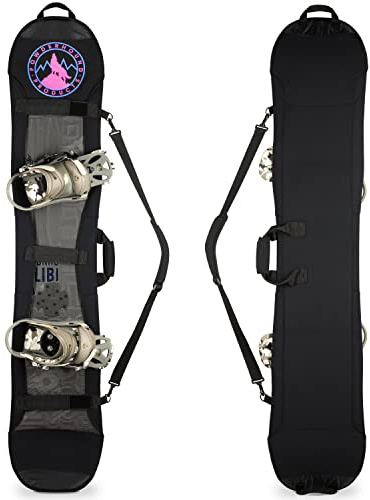 Powderhound Products Snowboard Cover Sleeve Case (140-150 cm) | Snowboard Accessories Bag Strap for Travel Storage Transport Protection Case Neoprene