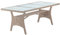 Casaria® Polyrattan Gartentisch 190x90x74 cm mit Ablage Glas Tischplatte Höhenverstellbar Wetterfest Garten Terrasse Balkon Esstisch Gartenmöbel Creme